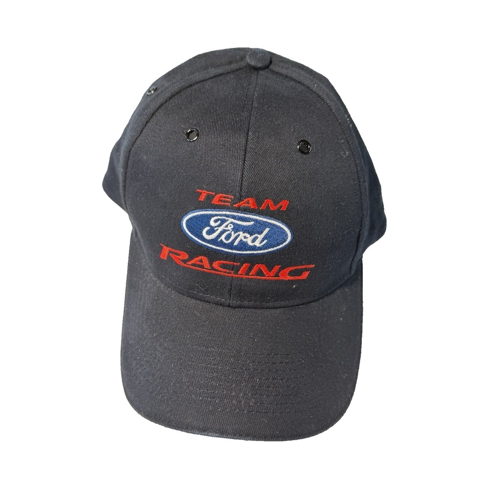 Ford Team Racing Charter Member Snapback Hat Cap Black NASCAR VTG Style
